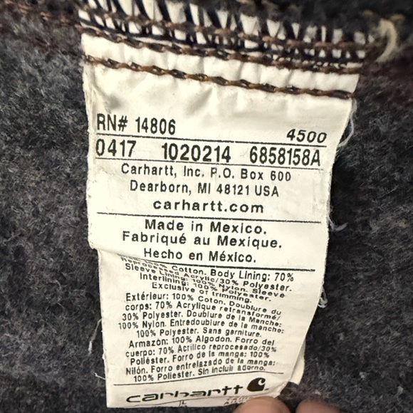 Carhartt Tan Jacket with Brown Corduroy Collar - Picture 5 of 8